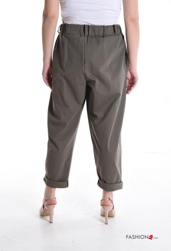 Cotton Trousers with pockets with elastic - ph 2