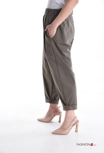 Cotton Trousers with pockets with elastic - ph 3