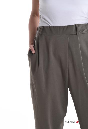 Cotton Trousers with pockets with elastic - ph 4