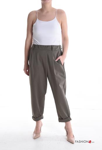 Cotton Trousers with pockets with elastic - ph 5