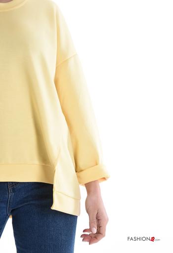 long sleeve crew neck asymmetrical Sweatshirt - ph 4