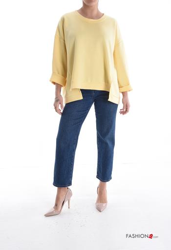 long sleeve crew neck asymmetrical Sweatshirt - ph 5