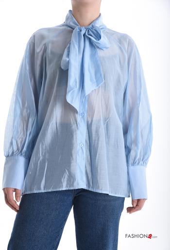 Camicia maniche lunghe con bottoni con fiocco - ph 1