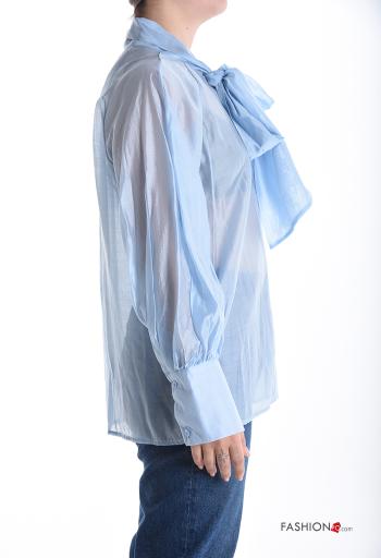 Camicia maniche lunghe con bottoni con fiocco - ph 3