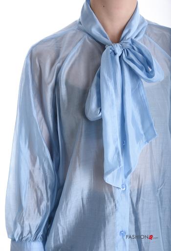 Camicia maniche lunghe con bottoni con fiocco - ph 4