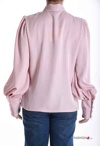 Blouse manches longues à boutons avec noeud - ph 2
