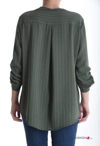 Striped Shirt with buttons with pockets - ph 2