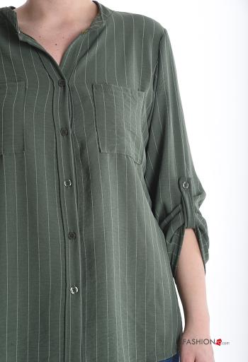 Striped Shirt with buttons with pockets - ph 4