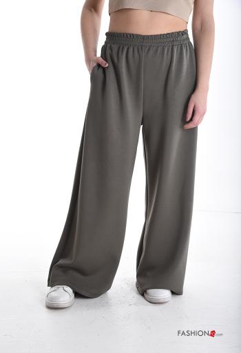 Pantalone sportivo lungo con tasche con elastico - ph 1