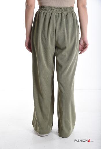 long Trousers with buttons with elastic with pockets - ph 2