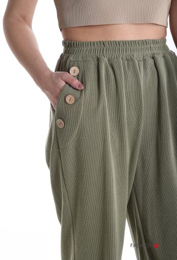 long Trousers with buttons with elastic with pockets - ph 4
