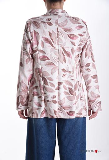 Veste manches longues Imprimé feuilles sans doublure - ph 2