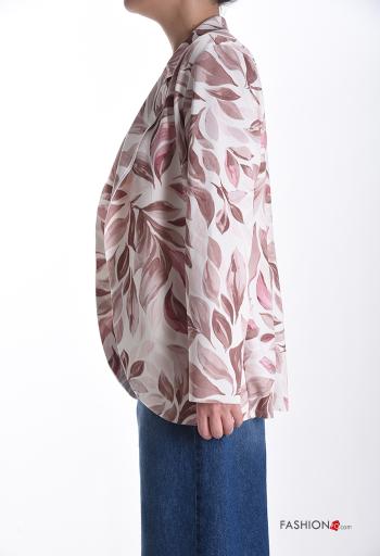 Veste manches longues Imprimé feuilles sans doublure - ph 3