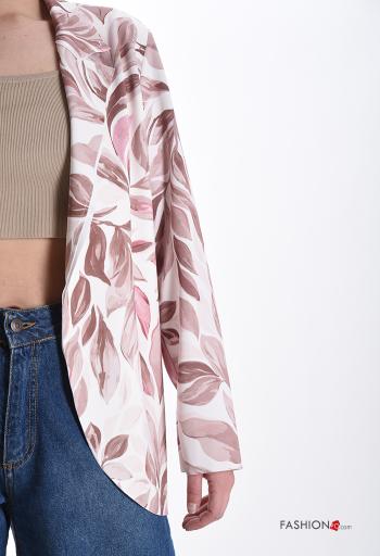 Veste manches longues Imprimé feuilles sans doublure - ph 4