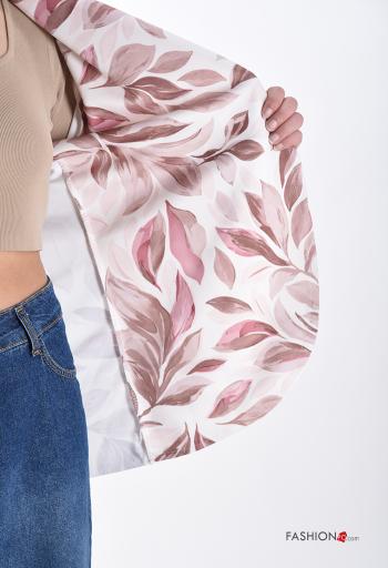 Veste manches longues Imprimé feuilles sans doublure - ph 6