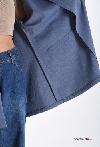 Giacca in Cotone oversize maniche lunghe con bottoni senza fodera - ph 6