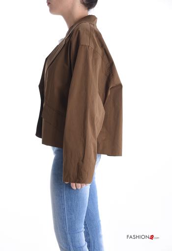 Giacca in Cotone maniche lunghe con bottoni con fodera - ph 3