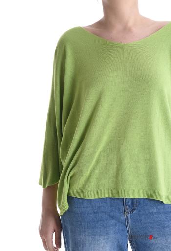 Maglione scollo a V maniche a tre quarti - ph 4