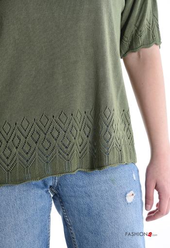 Camisola manga curta gola V - ph 4