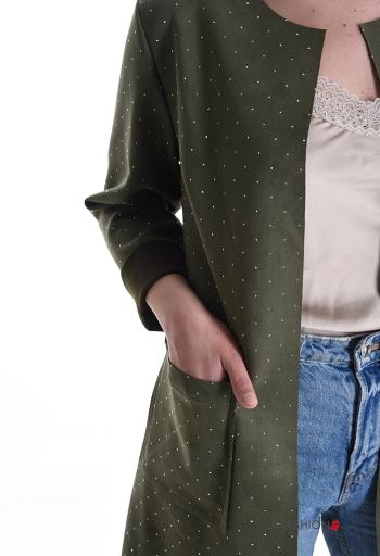 Giacca maniche lunghe con tasche con strass - ph 4