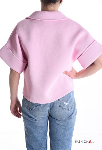 short sleeve mini Coat with buttons without lining - ph 2