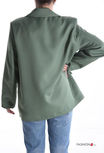 long sleeve with collar Blazer with buttons with lining - ph 2