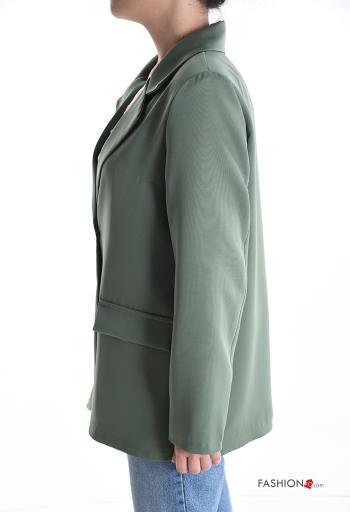 long sleeve with collar Blazer with buttons with lining - ph 3