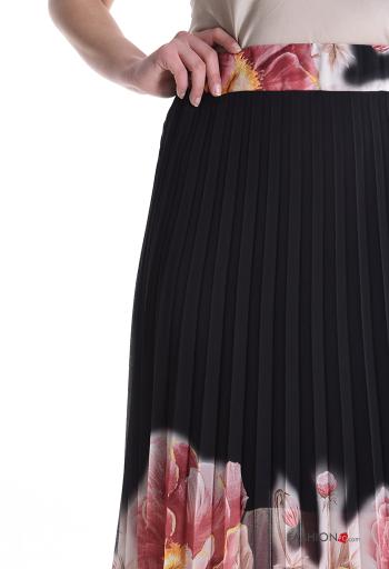 Floral pleated Skirt with elastic - ph 4
