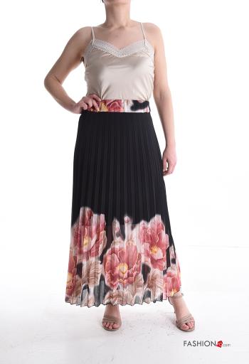 Floral pleated Skirt with elastic - ph 5