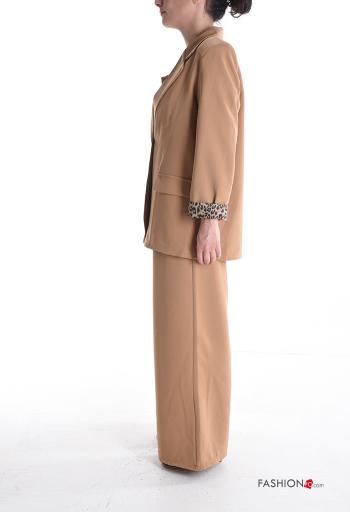 Tailleur maniche lunghe con colletto con elastico con fodera con bottoni con tasche - ph 3