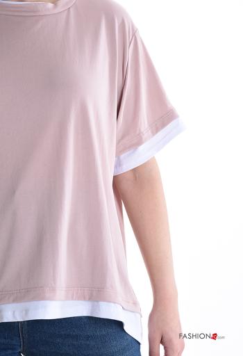 T-shirt in Cotone maniche corte girocollo - ph 4