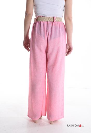 Pantalone wide leg con cintura con elastico - ph 2