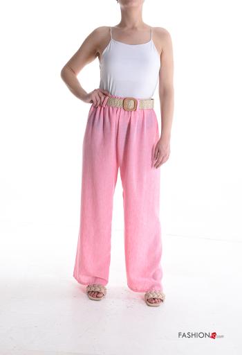 Pantalone wide leg con cintura con elastico - ph 5
