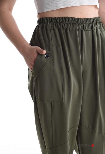 Pantalon avec poches avec élastique à boutons - ph 4