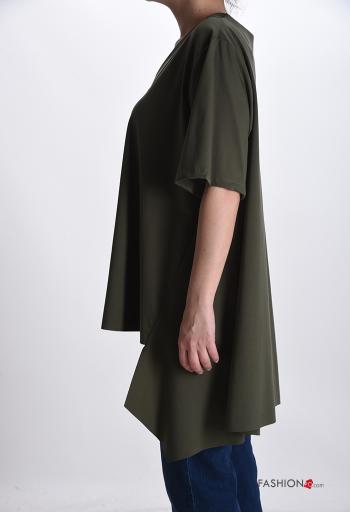 Blusa oversize manga curta assimétrico gola V - ph 3