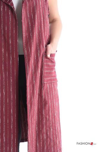 with collar Cotton Gilet with pockets - ph 4