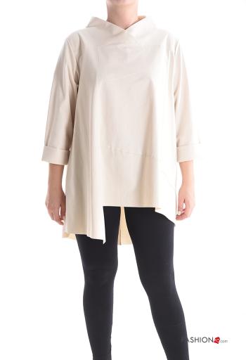 Tunica in Cotone asimmetrico