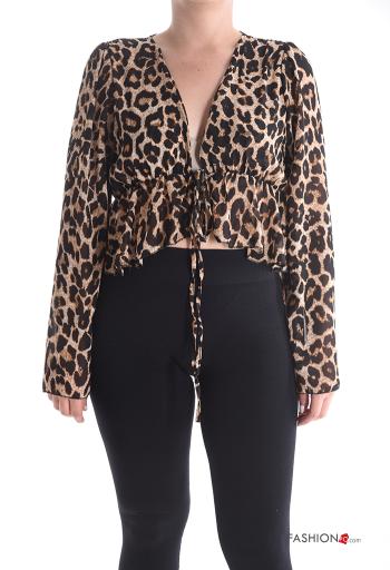 Bolerino Fantasia animalier con coulisse - ph 1