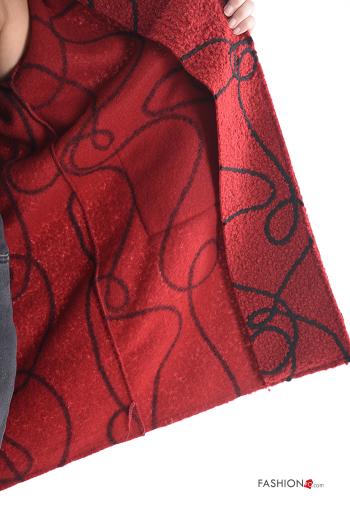 Abstract print with collar Jacket with buttons without lining with pockets - ph 5