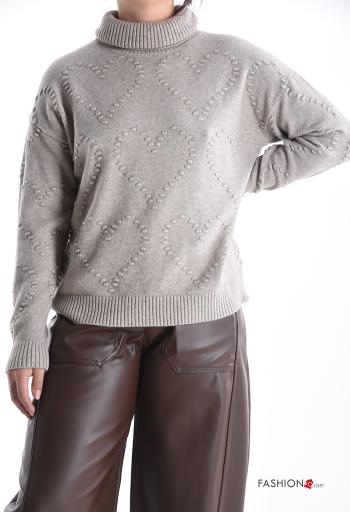 Herzmuster Rollkragenpullover - ph 1