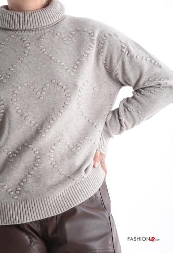 Herzmuster Rollkragenpullover - ph 4