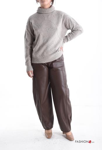 Herzmuster Rollkragenpullover - ph 5