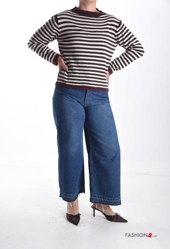 Streifenmuster Strickpullover - ph 5