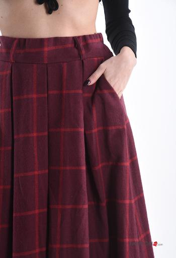 Vichy full Skirt with pockets with elastic - ph 4