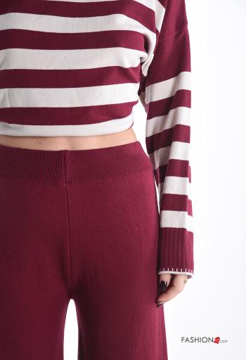 Coordinato maniche lunghe girocollo Fantasia righe con elastico - ph 4