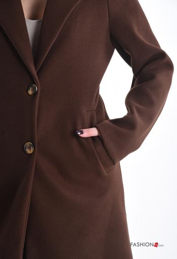 Cappotto con fodera con bottoni con tasche - ph 4