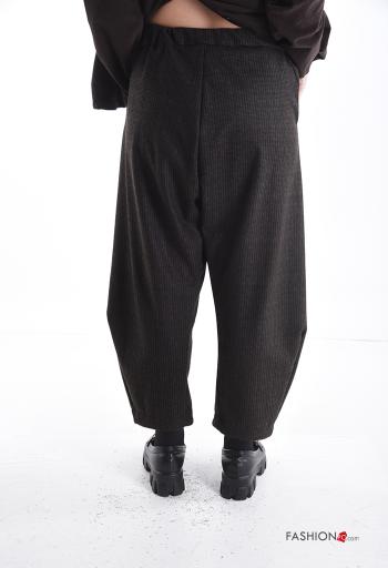 wide leg Trousers with pockets with elastic - ph 2
