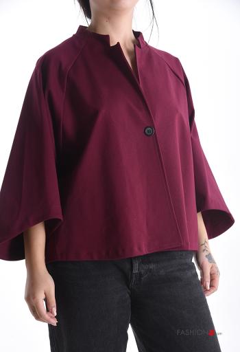 Giacca con bottoni maniche a tre quarti