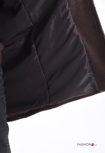 Cappotto in Misto Lana con fodera con bottoni con tasche - ph 6