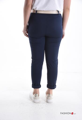 mermaid Cotton Trousers with belt with elastic with pockets - ph 2